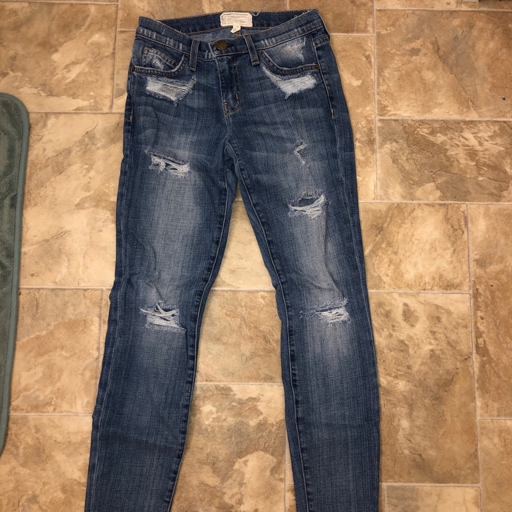 Current/Elliott Ripped Jeans - Picture 2 of 5